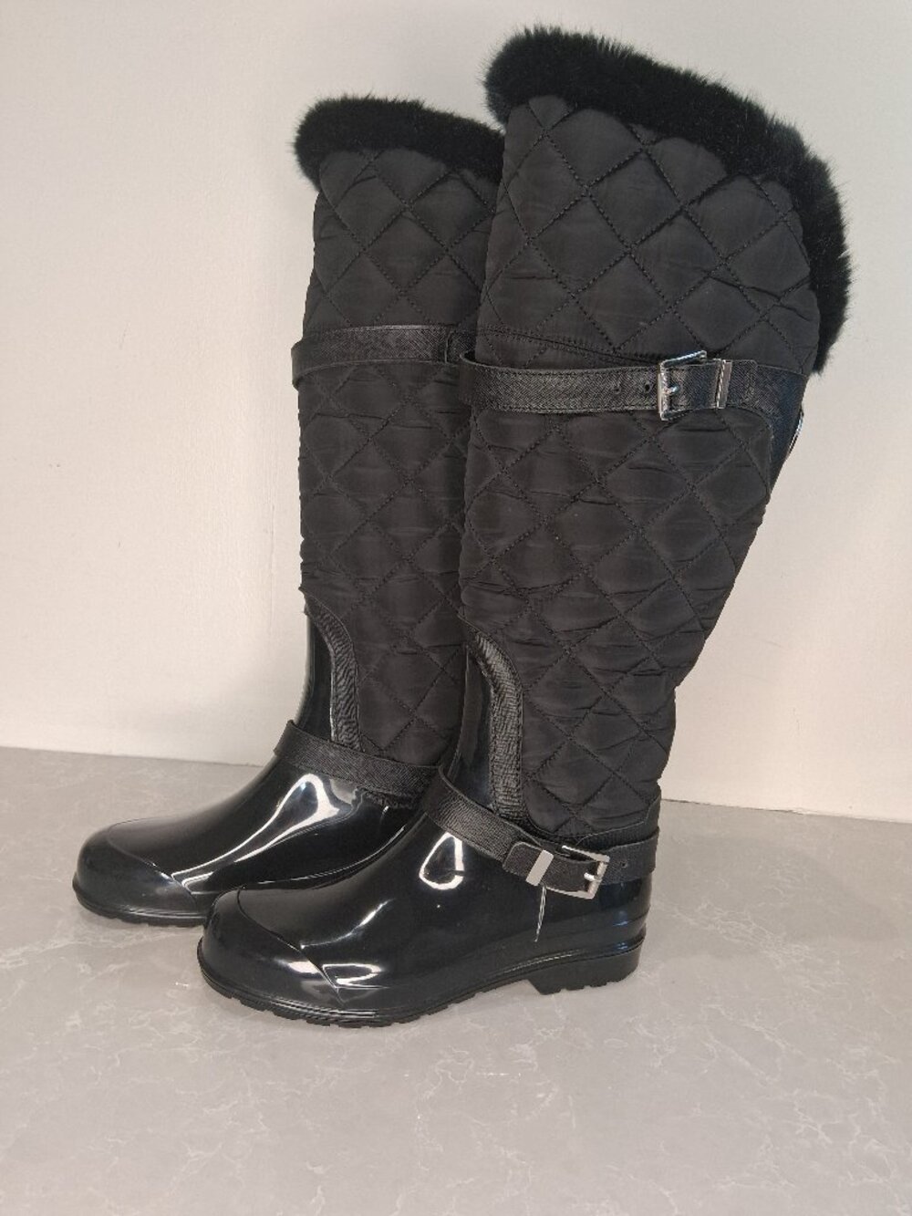 Micheal Kors - Black Quilted Winter Boots, Size 7